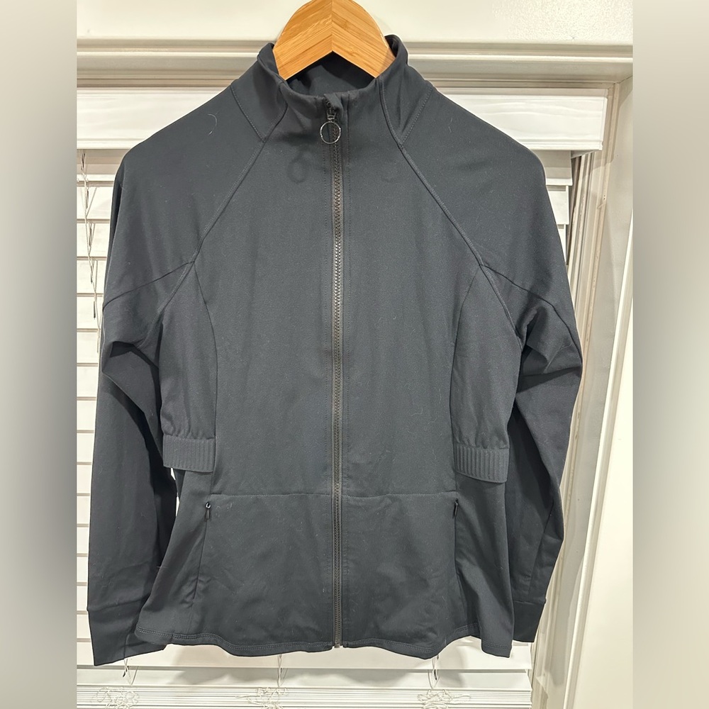 Fabletics Women’s Black Zip-Up Athletic Jacket
